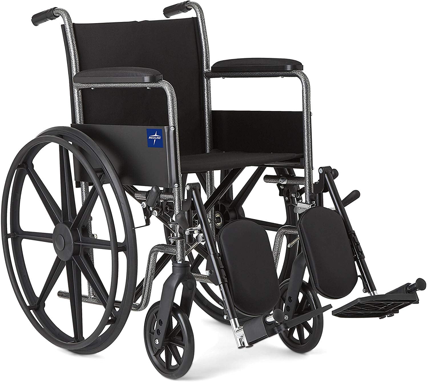 Medline K1 Comfort Medical Wheelchair, Elevating Legrests, Full Length