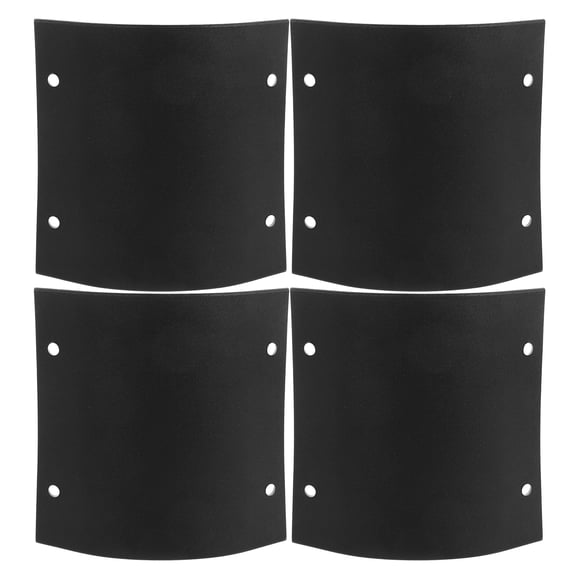 Set of 4 Black Plastic Edge Protectors for Air Hockey Tables - Replacement Parts for Game Table