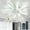 5 Flower-White, variant on Garwarm Dimmable Ceiling Fan with Light and Remote Control, 27" Small Flush Mounted Ceiling Fan with Led Lights, APP and Remote Controlled, Modern, White