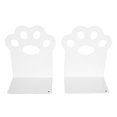 thumbnail image 2 of Sujetalibros Con Forma De Garra De Gato, Almohadillas Antideslizantes De Acero, Diseño En Forma De L, Usos Múltiples, Organizador De Escritorio Diseñado Para Guardar, 2 of 7