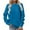 Blue, variant on Gytharion Womens Oversized Sweatshirts Fashion Solid Color Casual Long Sleeve Pullover Shirt Loose Comfy Crew Neck Tunic Tops for Women