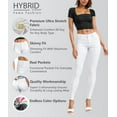 thumbnail image 2 of Hybrid & Company Women's Hyper Ultra Stretch Comfy Skinny Pants,WHITE M, 2 of 8