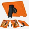 thumbnail image 3 of ELEHOLD for iPad Pro 11 inch 2022/2021/2020/2018 Rugged Case, Heavy Duty Protection Hand Strap Built-in Kickstand Crossbody Shoulder Strap Shockproof Case for iPad Pro 11 inch,Orange, 3 of 10