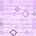 thumbnail image 1 of Ahgly Company Indoor Square Solid Purple Modern Area Rugs, 4' Square, 1 of 4