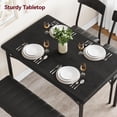 thumbnail image 3 of Kitchen Dining Table Set, Kitchen Table with Upholstered Bench & 2 Chairs, Perfect for Small Apartments, Breakfast Nooks, 3 of 7
