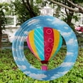 thumbnail image 5 of 3D Dynamic Rotating Wind Chime Stainless Steel Color Metal Sheet Wind Rotating Energy Courtyard Art Outdoor Metal Hanging Wind Chime, 5 of 5