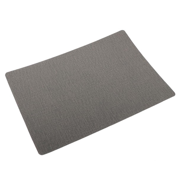 Mantel individual de material cuero , mantel rectangur grande, alfombrils de vables antideslizantes, manteles de cocina resistentes al calor, 4 gris perfecl Mantel individual