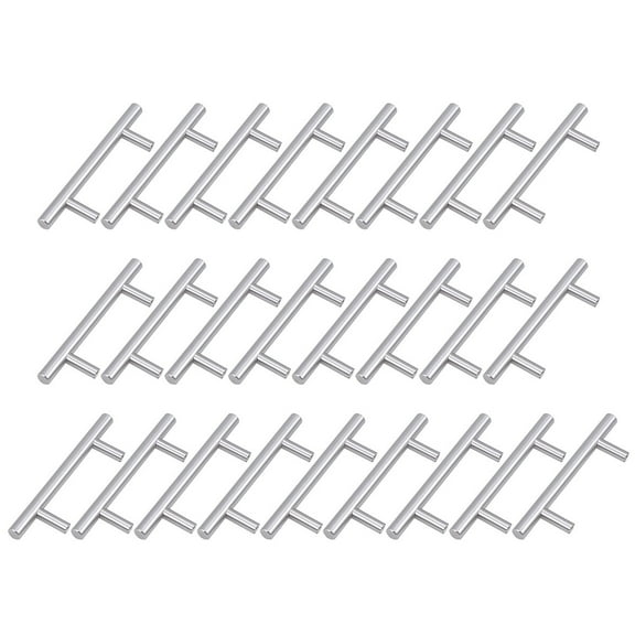 SOPOTUTU 25pcs Stainless Steel Cabinet Knobs and Cupboard Door Handles Hardware for Kitchen and Furniture