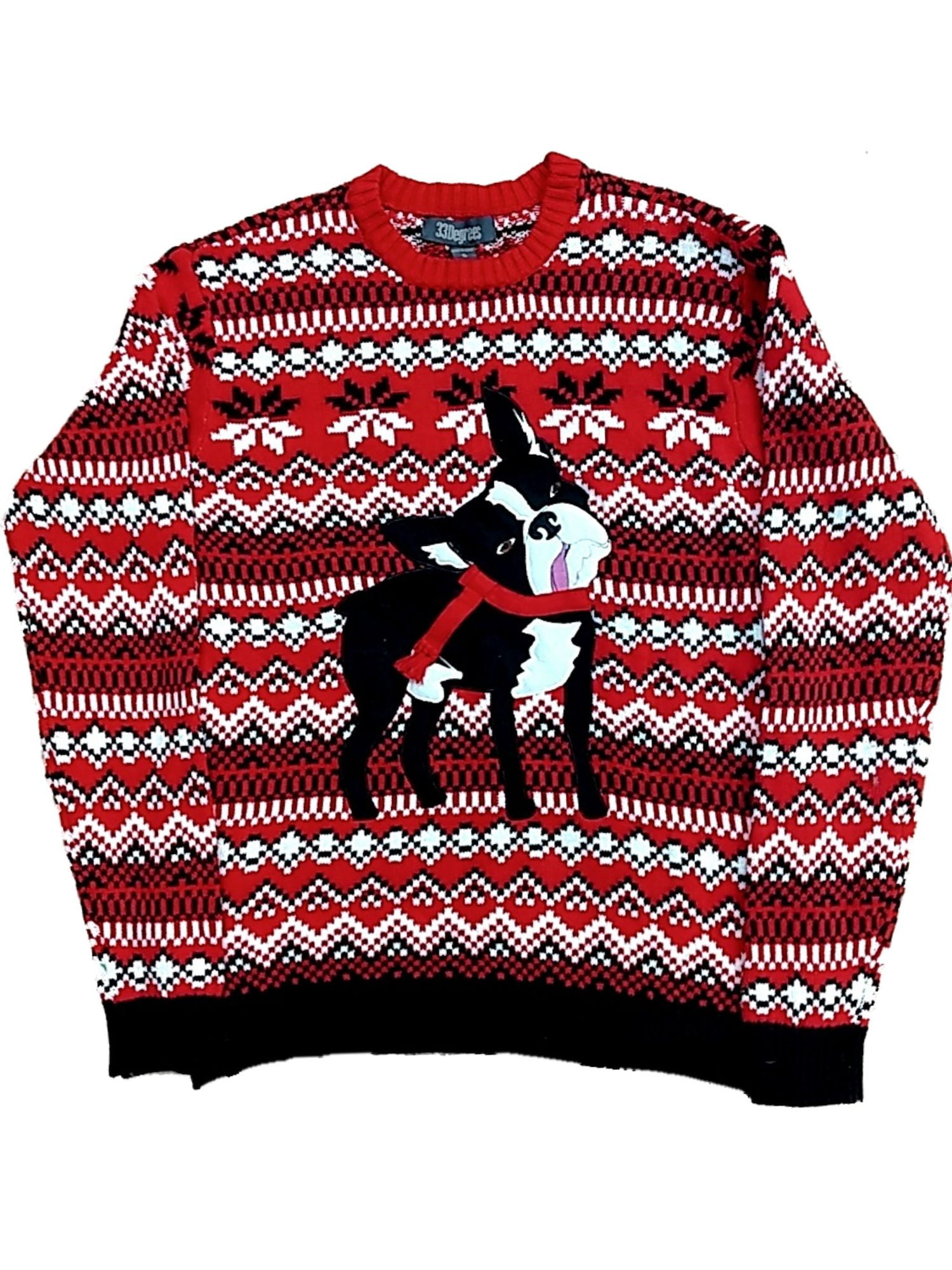 walmart boston terrier christmas sweater