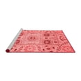 thumbnail image 2 of Ahgly Company Machine Washable Indoor Rectangle Abstract Red Modern Area Rugs, 7' x 10', 2 of 4