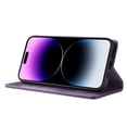 thumbnail image 2 of Allytechgroup RFID Blocking Leather Flip Wallet Cell Phone Case with 1 Case for Apple iPhone 16 Purple, 2 of 7