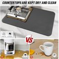 thumbnail image 3 of GFDYREE Coffee Mat Coffee Bar Mat - Hide Stain Absorbent Rubber Backed Quick Drying Mat Fit Under Coffee Maker Espresso Machine - Coffee Bar Accessories Kitchen Counter Dish Drying Mat, 19"x, 3 of 7