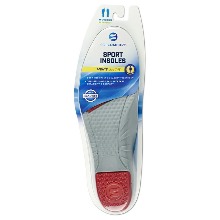 SofComfort Men's Sport Insole, Cut-to-Fit Size 7-13