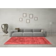 thumbnail image 3 of Ahgly Company Indoor Square Oriental Red Industrial Area Rugs, 4' Square, 3 of 4