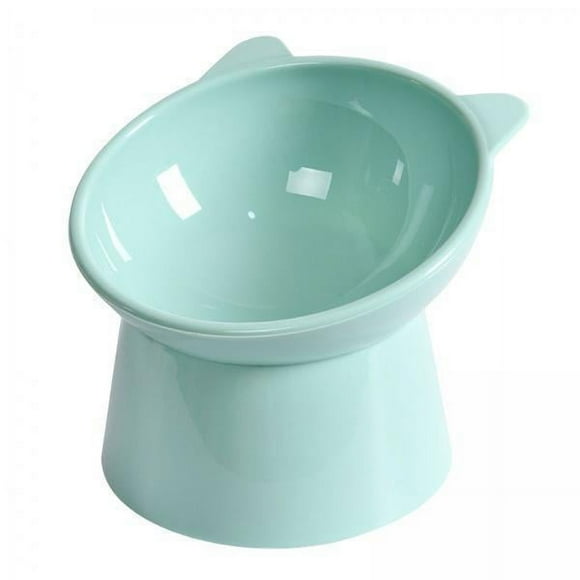 2x Cuenco Duradero para , Soporte de Cuello de Plástico Inclinado de 45 degree, Estación de Alimentación de Comedero para Perros para , Azul