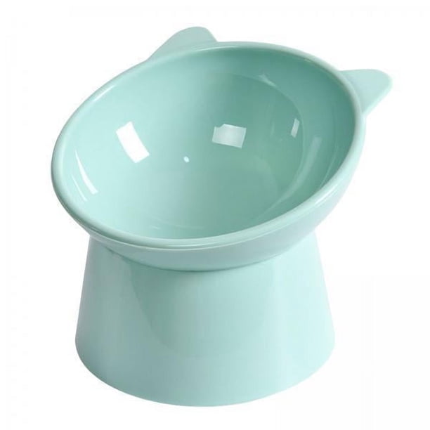 2x Cuenco Duradero para , Soporte de Cuello de Plástico Inclinado de 45 degree, Estación de Alimentación de Comedero para Perros para , Azul