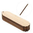 thumbnail image 4 of 10pcs Wood Blank Bookmarks Unfinished Wood Tags Creative Wooden Craft Bookmarks, 4 of 8