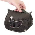 thumbnail image 4 of Bolsa de transporte para hámster, bolsa de transporte portátil para mascotas de franela verde negruzco, bolsa exterior para mascotas, valor excepcional, 4 of 9