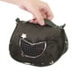 thumbnail image 4 of Bolsa transportadora para mascotas pequeñas Bling Bling franela Verde negruzco M, 4 of 9