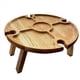 thumbnail image 2 of 4X Mesa de Picnic PortáTil Plegable, Mesa de Picnic Ligera Plegable para Exteriores PequeñA Mesa de Picnic de Vino de Madera, PequeñA, 2 of 9