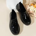 thumbnail image 4 of Hinvhai Womens Fashion Classic Chunky Heeled Loafers,Casual Comfort Non Slip Bussiness Dress Shoes for Women Black 5.5(36), 4 of 8