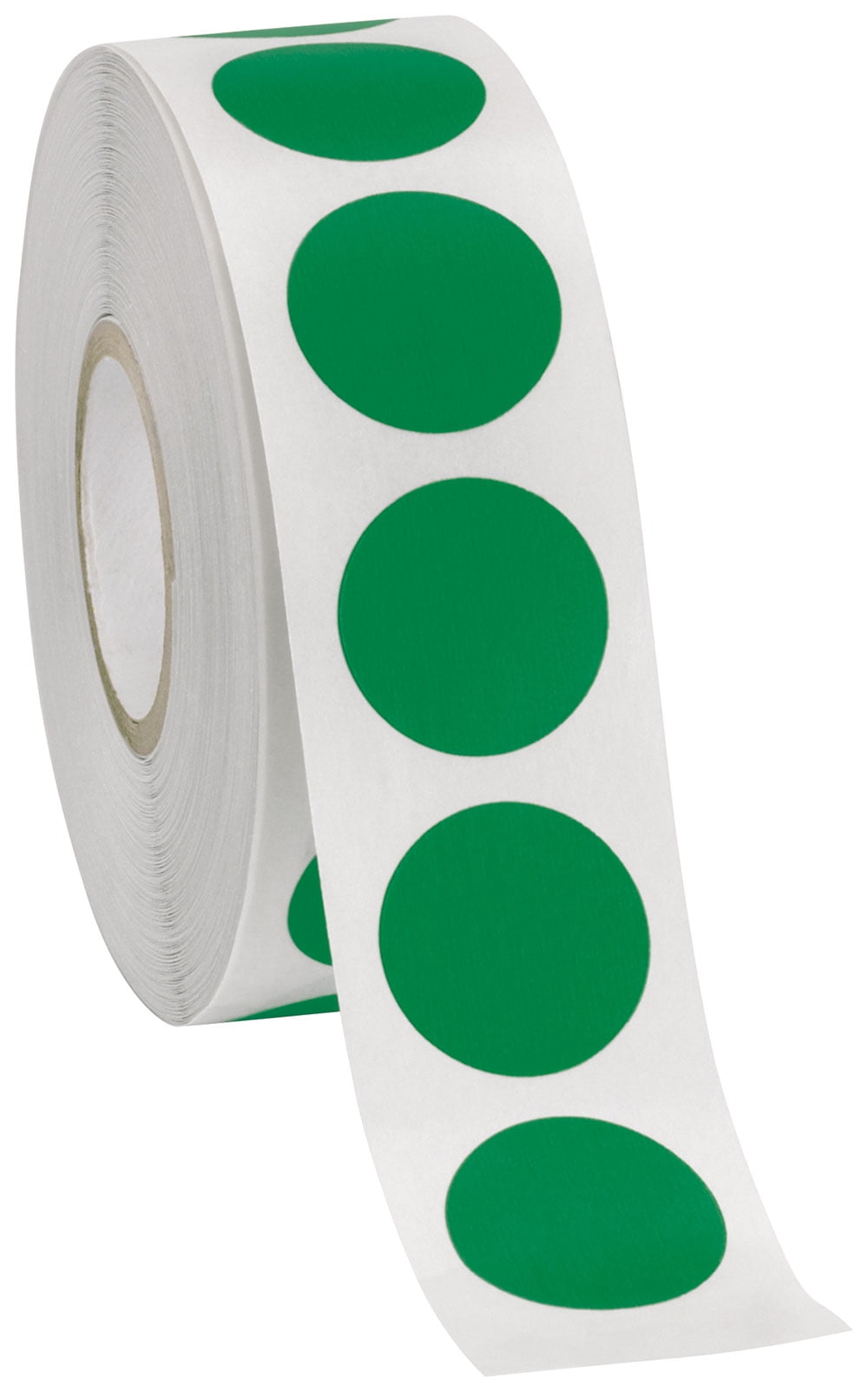 SelfAdhesive Labels (3/4" Diameter Circle) Green 1000 Labels Per