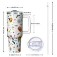 thumbnail image 2 of Playful Halloween Icons Pattern Tumbler with Handle and Lid,40oz Double Wall Vacuum Insulated Tumbler,Cups Gift for Women and Men, 2 of 7