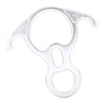 thumbnail image 3 of Figura de 50kN y 11000 Lbf shamjiam 8 descensores dispositivo de seguro de Rapel aleación de aluminio alta resistencia blanco, 3 of 8