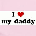 thumbnail image 2 of CafePress - I Love My Daddy Infant Bodysuit - Baby Light Bodysuit, Size Newborn - 24 Months, 2 of 4
