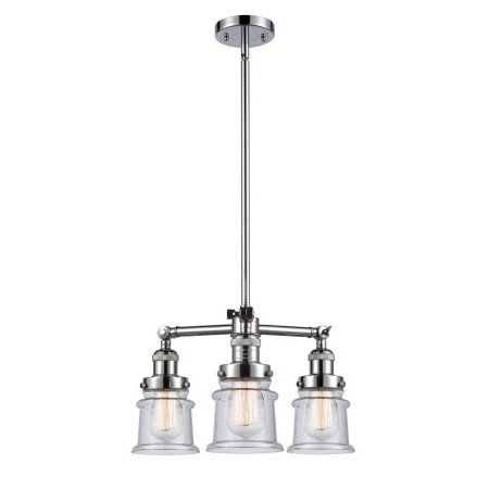 

Innovations Lighting 207 Small Canton Small Canton 3 Light 18 Wide Chandelier - Chrome