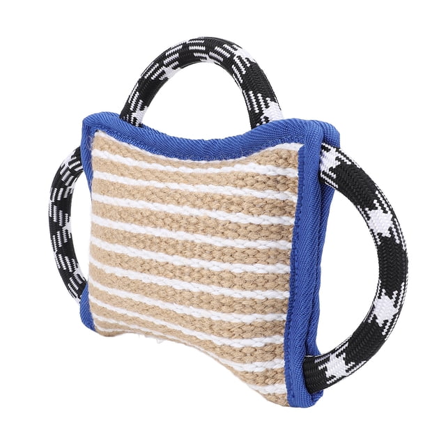 Juguete De Yute Fuerte Para Morder, Juguete Interactivo Resistente A Desgarros Con 3 Asas, Almohada De Juego Para Perros Grandes