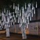 thumbnail image 2 of Guirnalda de luces LED de lluvia de meteoritos, 8 tubos de 30 cm, ideal para decoración navideña, jardín y fiestas, resistente al agua (blanco), 2 of 4