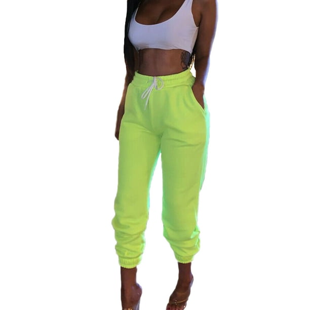 lime green jogging pants