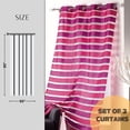 thumbnail image 4 of Set of 2 Striped Sheer Grommet Curtain Panels Colorado, 4 of 8