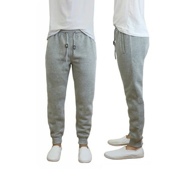 Mens Fleece Jogger Pants Slim Fit