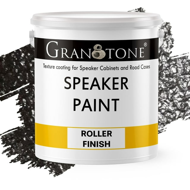 Pintura para altavoces GRANOTONE Granotone Roller, negra, 3,78 L, a base de agua