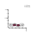 thumbnail image 4 of 2.00 Carat T.G.W. Ruby And White Diamond Accent Sterling Silver 3-Piece Jewelry set, 4 of 7