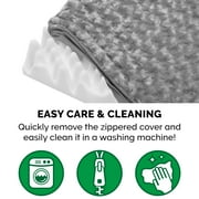 FurHaven Ultra Plush Orthopedic Deluxe Mattress Pet Bed for Dogs & Cats - Gray, Medium