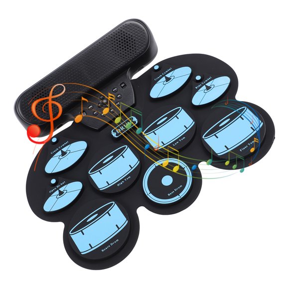 Tambre de Batería Electrónica, Silicona Roll Up Drum Set para El Hogar