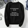 thumbnail image 4 of Vedolay Oversized T Shirts Women's Oversized Half Zip Pullover Long Sleeve Sweatshirt Quarter Zip Hoodie Sweater,Black M, 4 of 4