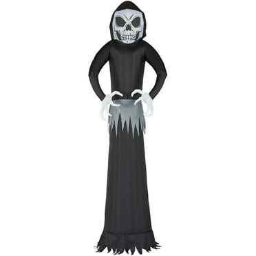 Haunted Hill Farm 12-Ft. Prelit Reaper, Halloween Blow Up, Airblown Inflatable, HIGHOST122-L