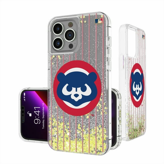 Chicago Cubs 1979-1998 Cooperstown Pinstripe iPhone Glitter Case