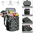 thumbnail image 5 of Travel Cooler Bag - Black Cartoon Dinosaurs Skeletons Triangles Pattern Camping Beer Cooler Backpack with Bottle Opener- Waterproof Insulated Picnic Backpacks - Cooler Bag for Beach, 5 of 6