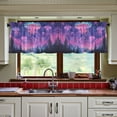 thumbnail image 3 of Yayeee Kitchen Curtains Tier Set of 2 Light Filtering 57"x24" Over Sink Window Panels, Neon Jellyfish, 3 of 7