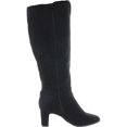 thumbnail image 2 of Charter Club Womens Palmaa Faux-Suede Knee-High Boots Black 7.5 Medium (B,M), 2 of 3
