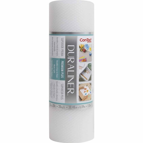 Con-Tact Brand Duraliner Heavy Duty Non-Adhesive Shelf Liners for Kitchen Cabinets 12”x20’
