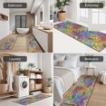 thumbnail image 5 of Pioneer Flower Floral Print Pattern Kitchen Rugs Sets Of 3,Kitchen Runner Rugs Non Skid Washable,Decorative Kitchen Floor Mats for Kitchen,Sink,Laundry,17X30 Inch + 17X47 Inch + 17X59 Inch, 5 of 6