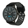 thumbnail image 2 of iTech Duo Perforated Silicone Strap Hybrid Smart Watch, Color: Black/Grey/Black, 2 of 2