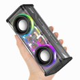 thumbnail image 1 of Altavoz Bluetooth Vythorq V8 10W con luces LED TWS/TF negro, 1 of 8