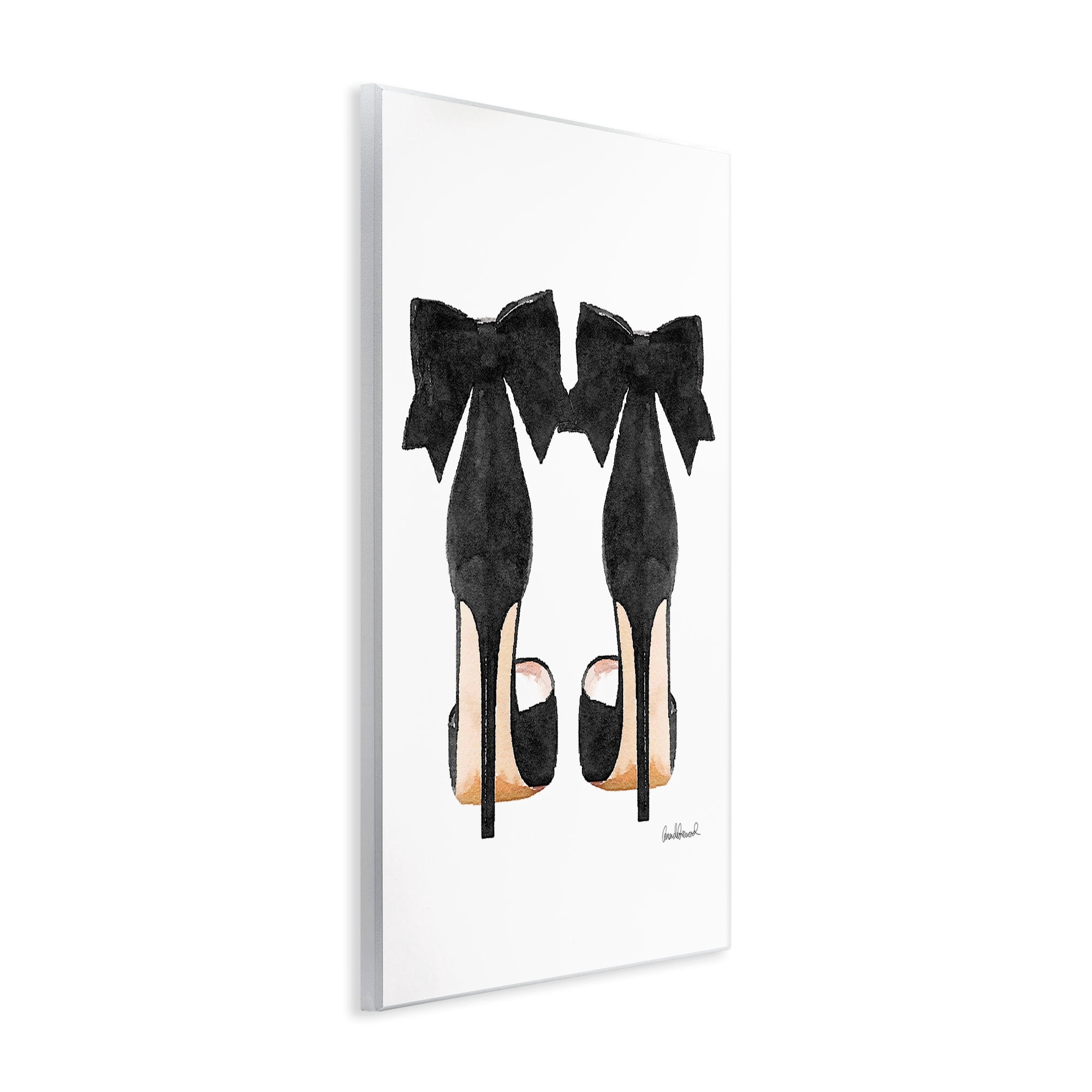 The Stupell Home Decor Collection Heels with Bow Wall Art